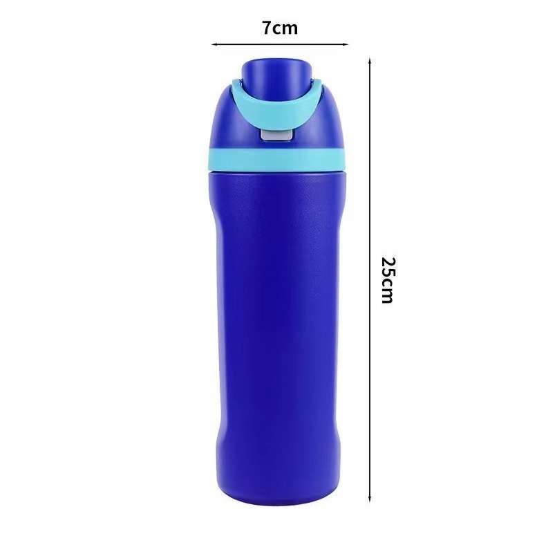 2025 Hot wholesale custom logo Sports Travel Sulated Stainless Steel Free-sip Water Bottle With Straw