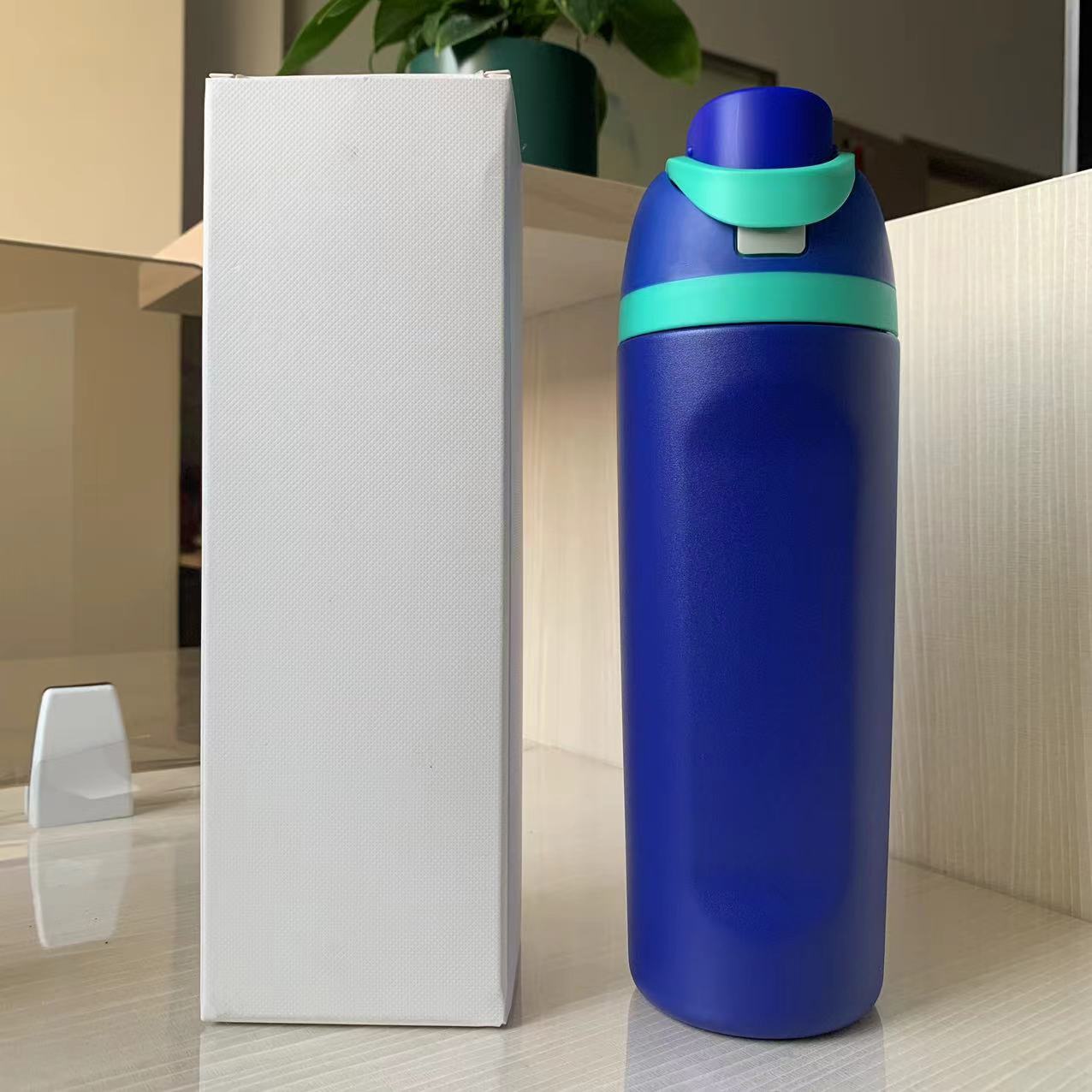 2025 Hot wholesale custom logo Sports Travel Sulated Stainless Steel Free-sip Water Bottle With Straw