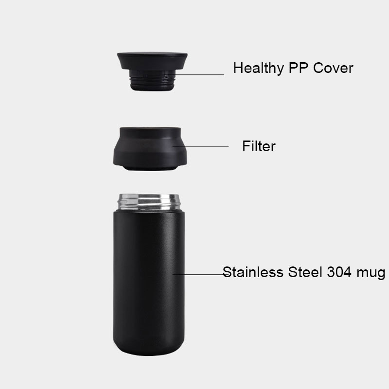 Portable Eco-friendly Japanese Kinto Style 350ml Stainless Steel Vacuum Thermos Flask Travel Coffee Tumbler Water Bottle Cup Mug