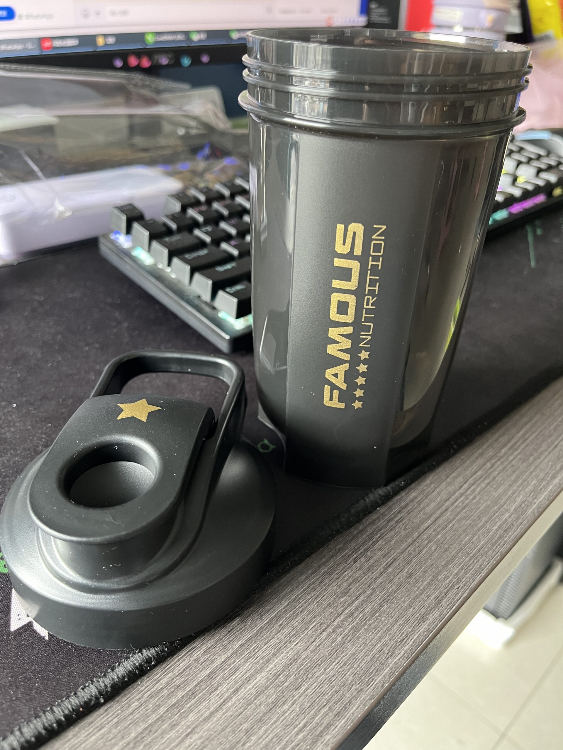 Protein Powder Leakproof Shaker Bottle For Gym