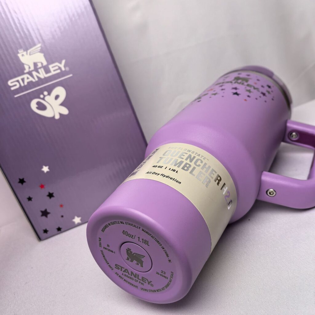 40OZ Stainless Steel Tumbler Stanley Tumbler Purple Design