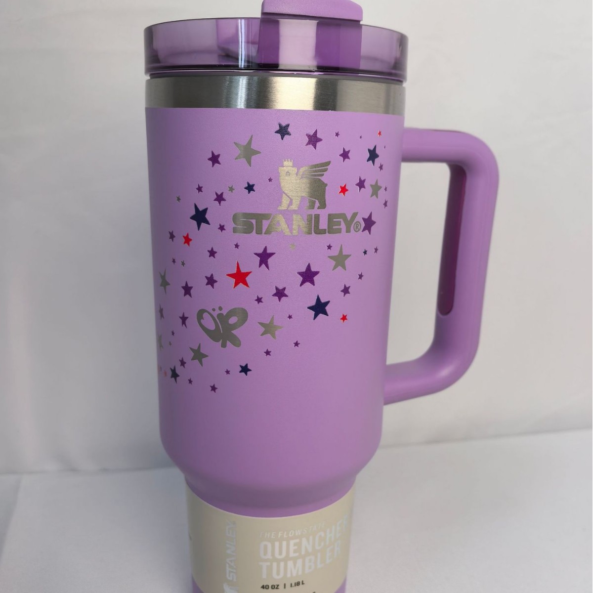 40OZ Stainless Steel Tumbler Stanley Tumbler Purple Design