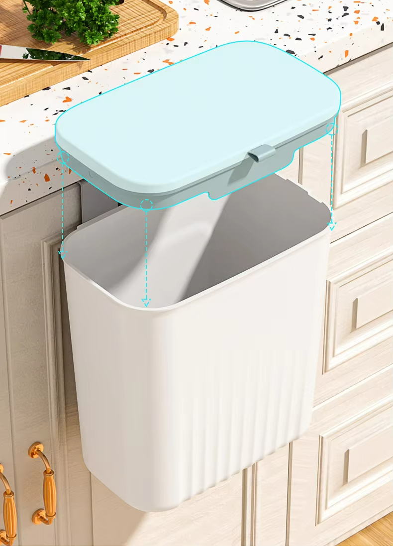 Can Recycling Can Custom Hanging Garbage Trash Can for Kitchen