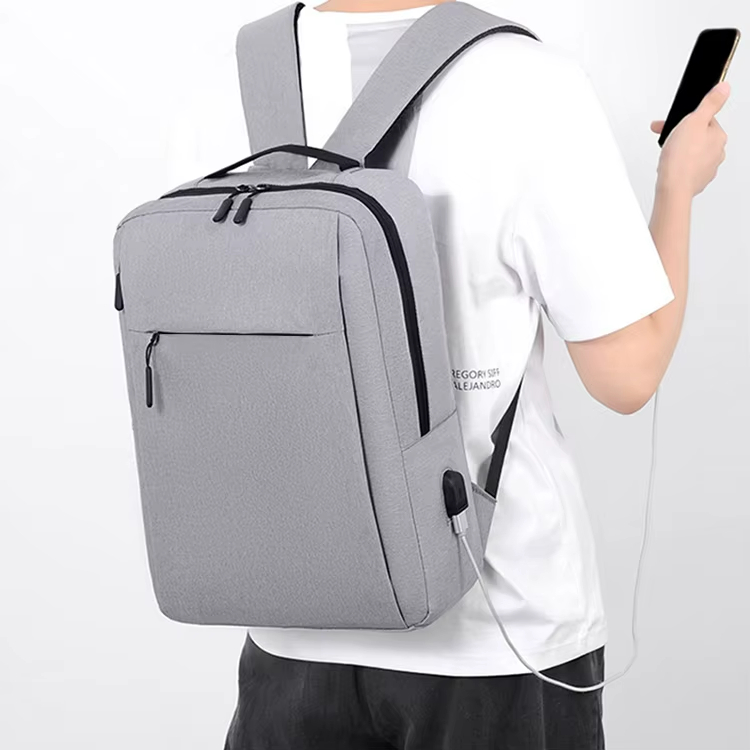 Tas Ransel Logo Kustom Tas Ransel Tahan Air USB Tas Ransel Laptop Sekolah