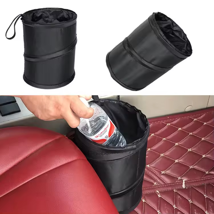 Collapsible Trash Can Car Storage Bin Custom logo Oxford