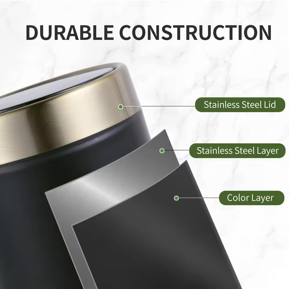 New Design Houseware Desktop Standing Stainless Steel Little Trash Bin