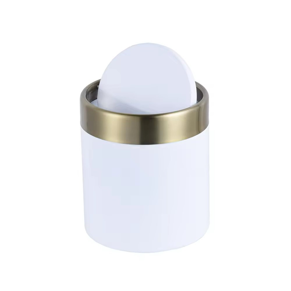 New Design Houseware Desktop Standing Stainless Steel Little Trash Bin