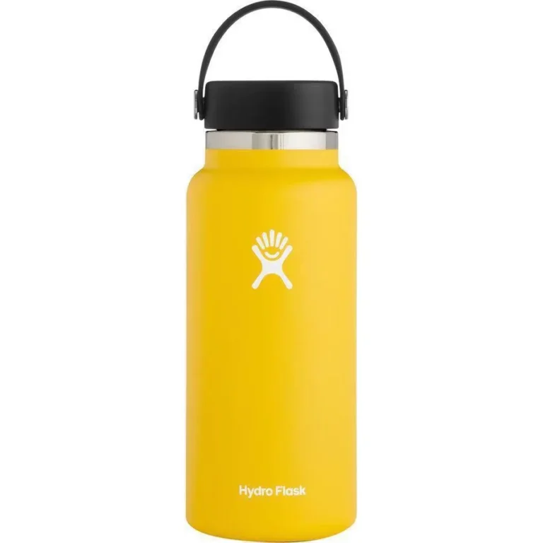 Borraccia personalizzata Hydro Flask da 32 once di colore giallo brillante per omaggi aziendali