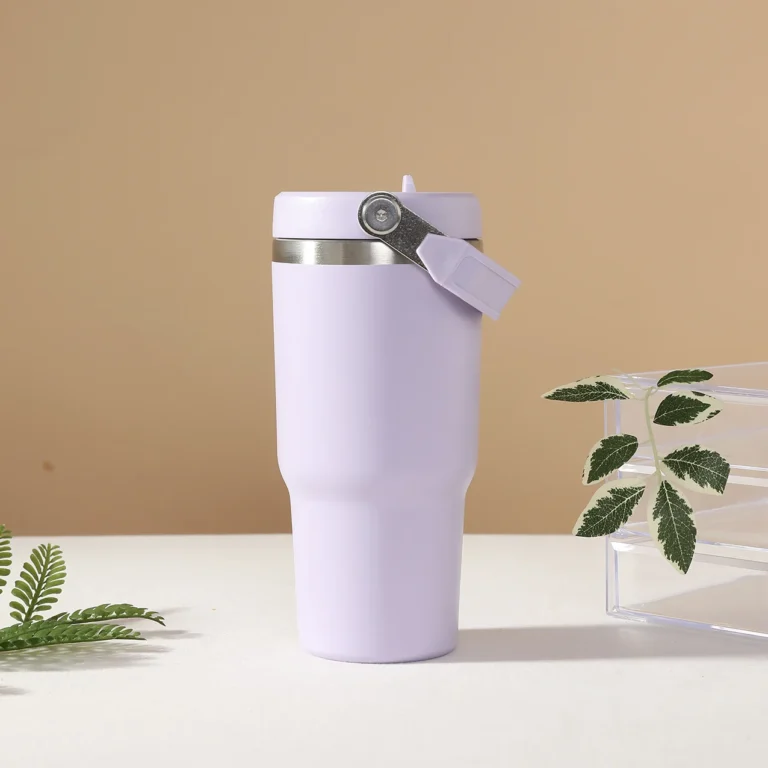 Light purplepersonalized stanley cups wholesale with straw lid