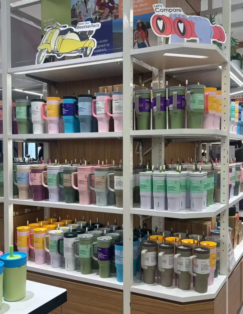 Owala bottles retail display – are owalas dishwasher safe or not