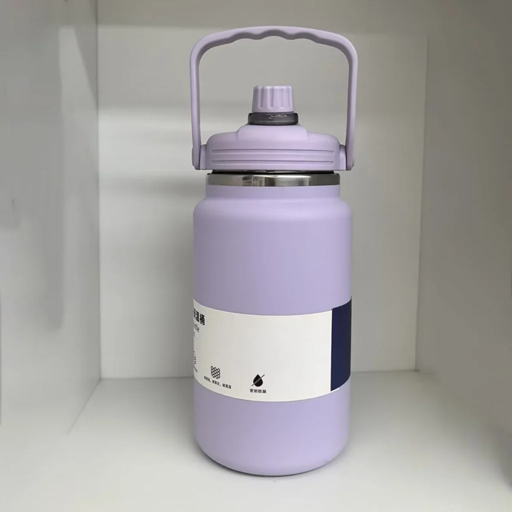 Purple custom yeti gallon jug with logo for promotional use