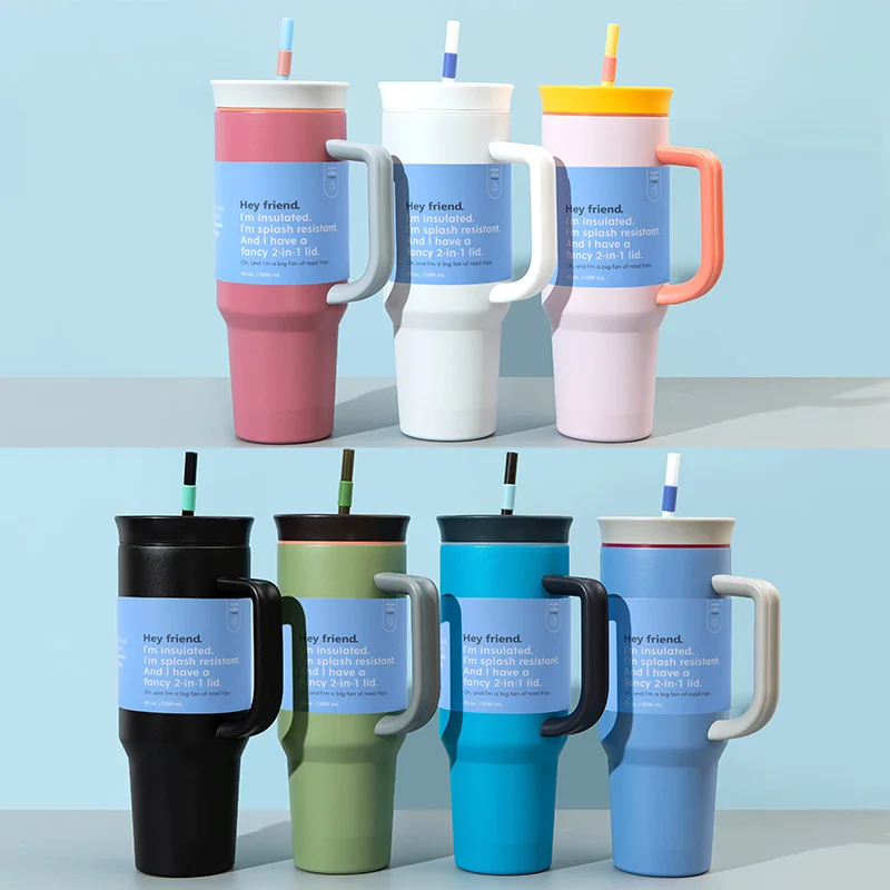 bulk custom water bottle with straw in assorted colors