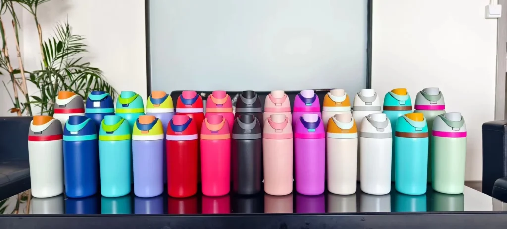 Logo tersuai botol air owala berwarna-warni dalam pelbagai warna untuk acara promosi
