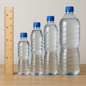 how tall is a water bottle​