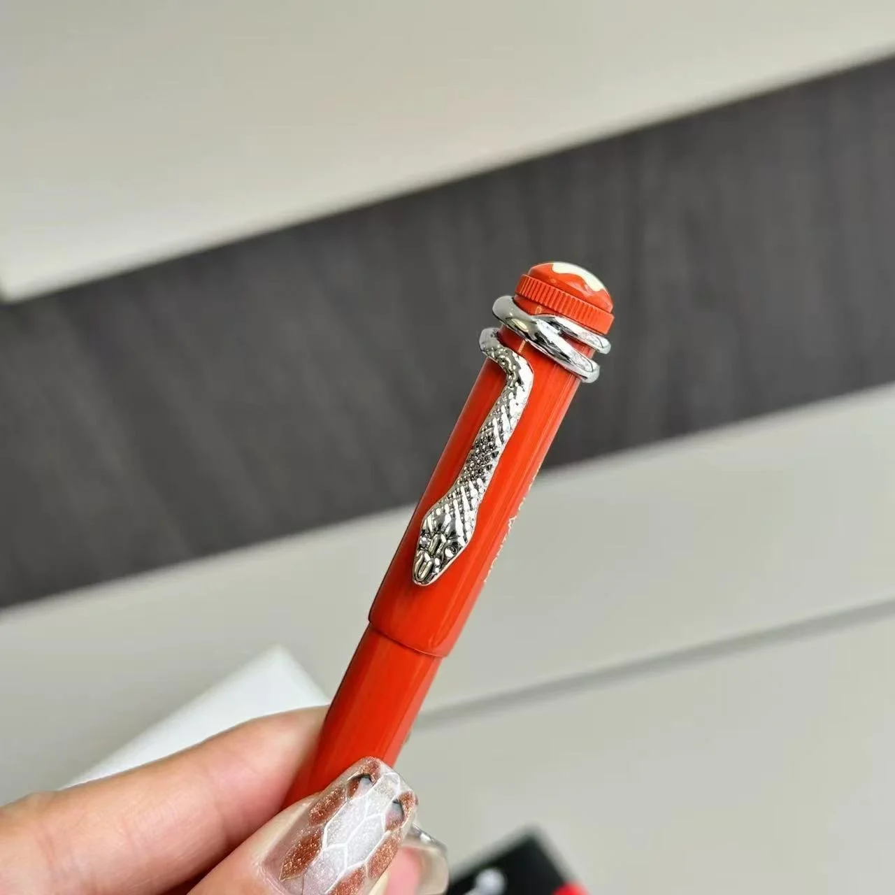 premium montblanc rollerball pen red edition for business