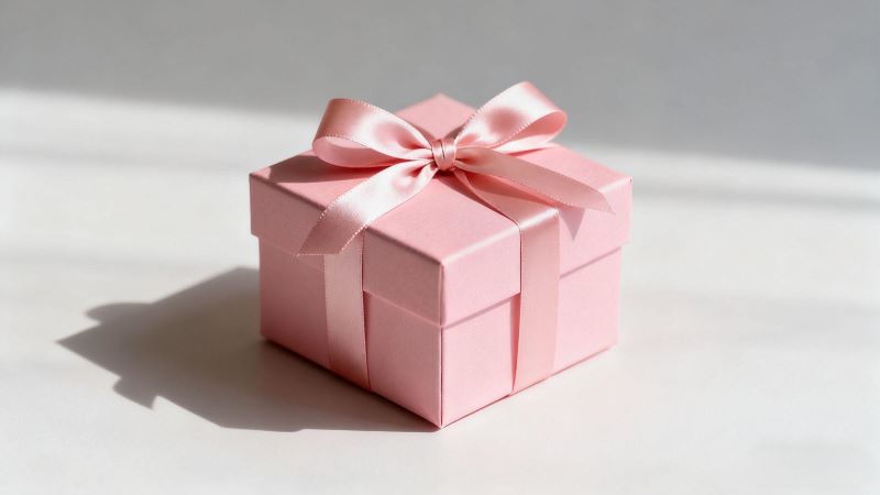custom pink gift box