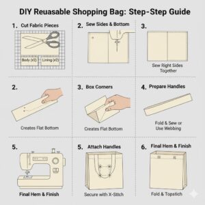 How to Sew a Reusable Shopping Bag