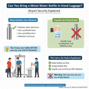 Can You Bring a Metal Water Bottle in Hand Luggage