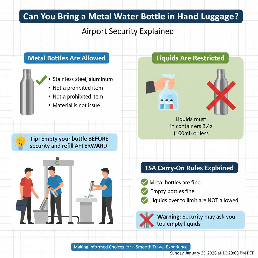 Curated visual reference: Fresh Look at Can I Carry A Steel Water Bottle On A Flight