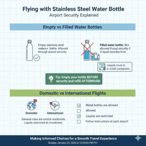 Flying with Stainless Steel Water Bottle