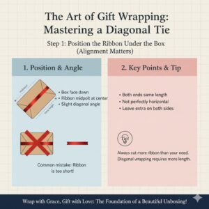 Position the Ribbon Under the Box