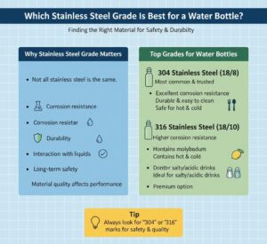 Which Stainless Steel Grade Is Best for a Water Bottle