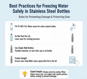 Best Practices for Freezing Water Safely in Stainless Steel Bottles