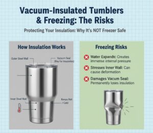 Vacuum-Insulated Tumblers and Freezing