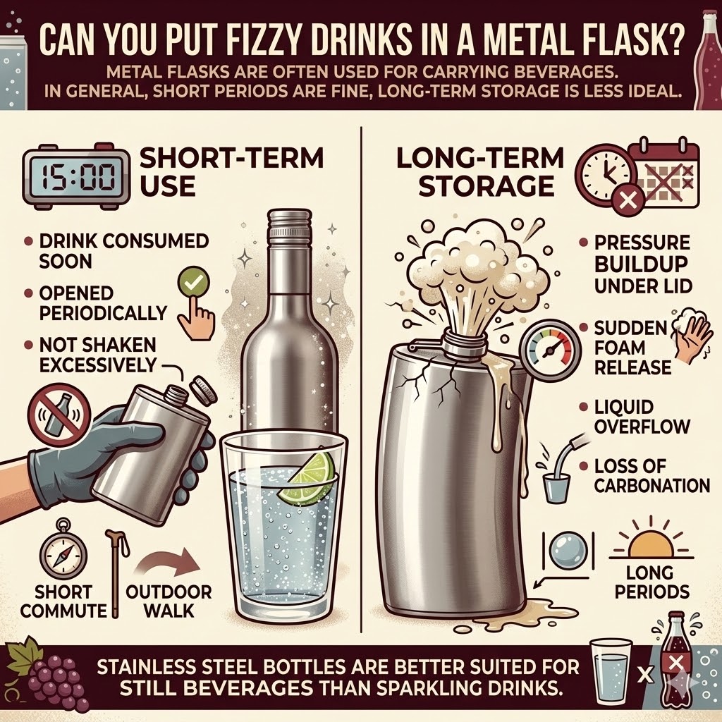 Can You Put Fizzy Drinks in a Stainless Steel Bottle? Safety, Pressure ...