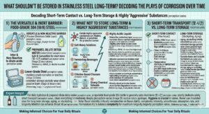 What Shouldn't Be Stored in Stainless Steel
