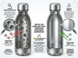 304 vs 316 stainless steel corrosion resistance comparison