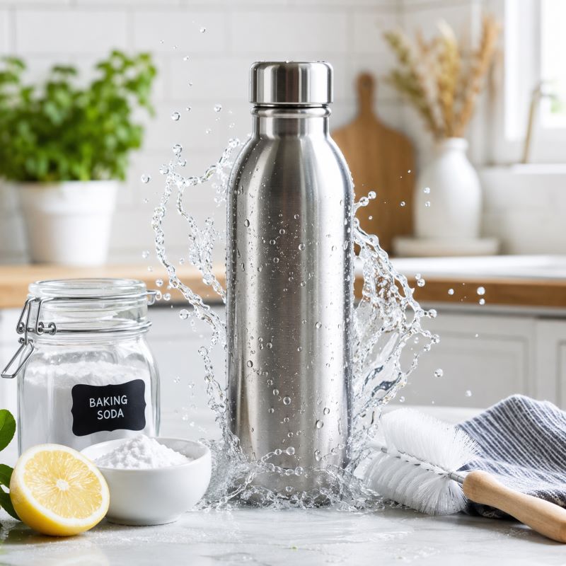 Clean Stainless Steel Water Bottles in 5 Simple Steps