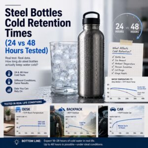 Steel Bottles Cold Retention Times (24 vs 48 Hours Tested)