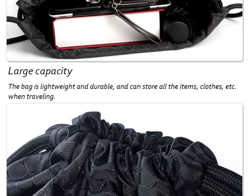 Custom Logo Mesh backpack​ Closure Net Mesh Drawstring Backpack Bag