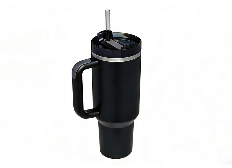 insulated water bottle with straw
