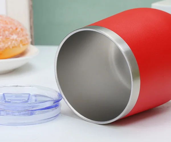 red custom engraved stainless steel water bottles with double-wall insulation